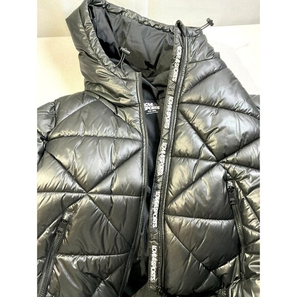 Love & Sport - Woman’s Black Puffer Jacket - 2XL - Picture 4 of 4